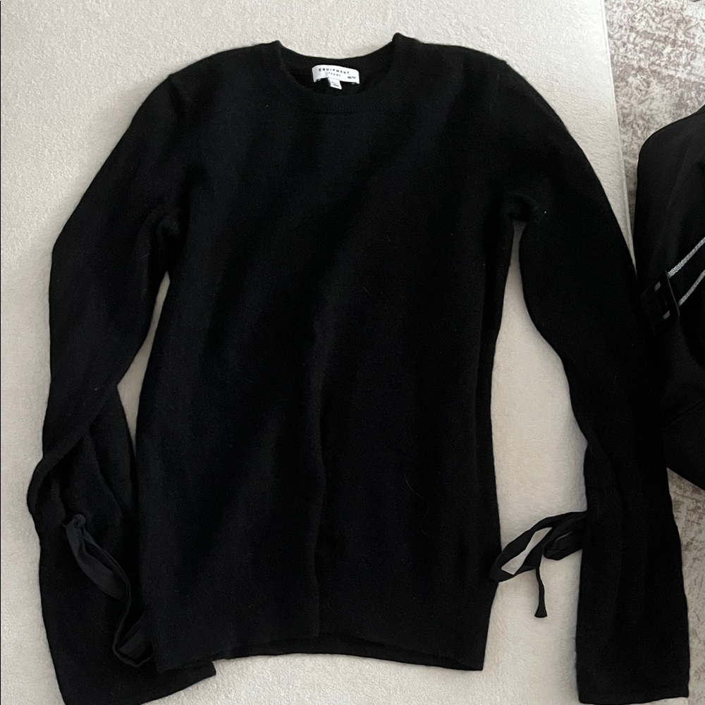 Equipment Femme Black Knit Sweater